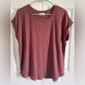 Women's Mauve Textured Top